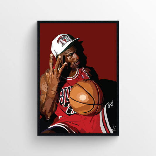 'Michael Jordan' Print
